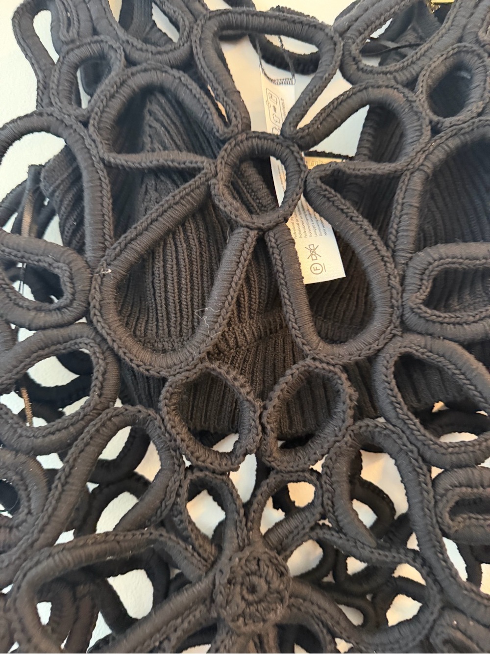 cult gaia Black Crochet Loop Bandeau Top - Picture 6 of 10